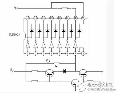 uln2003有什么作用_引腳圖及功能_工作原理及驅動應用電路