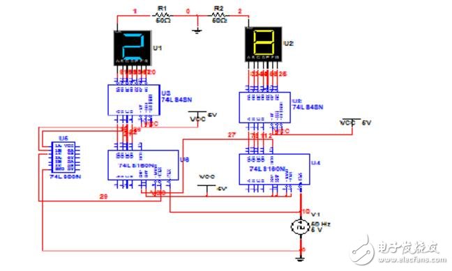 74ls160設(shè)計60進制計數(shù)器 