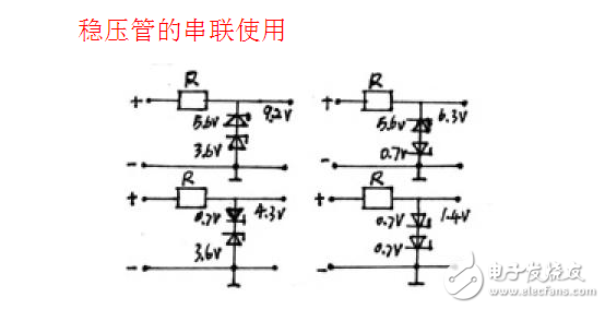 穩壓二極管串聯使用設計及注意的問題