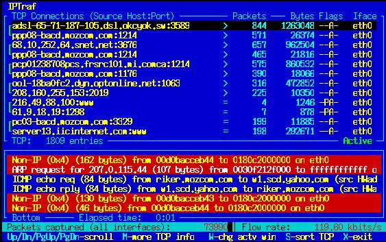 介紹Linux 終端中運行的 10 個網絡監視工具