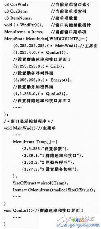 多級(jí)操作菜單顯示系統(tǒng)設(shè)計(jì)