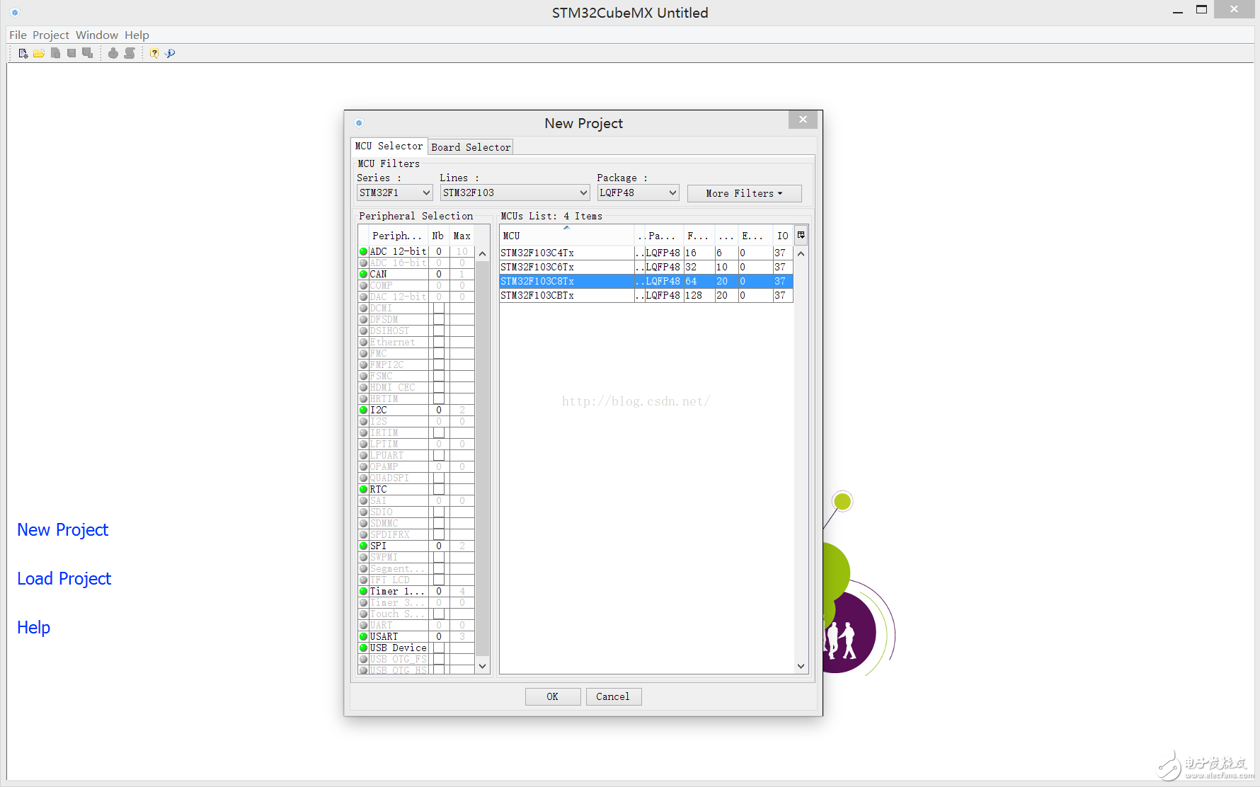 關于stm32CubeMX的stm32f103編程