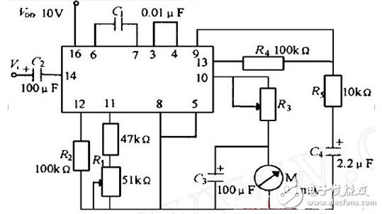 cd4046應(yīng)用電路圖大全（金屬探測儀/頻率計(jì)/充電器/信號發(fā)生器）