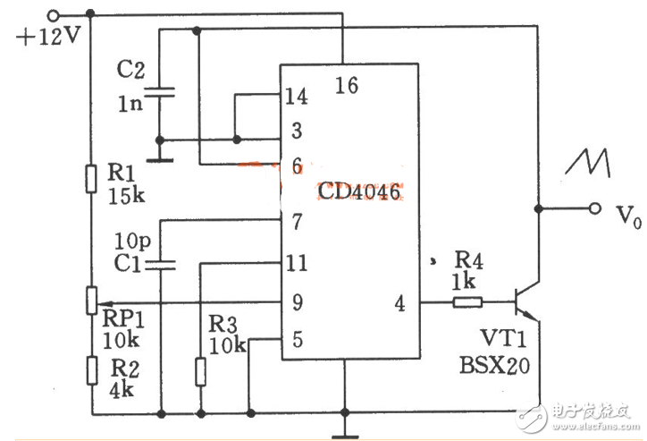 cd4046應用電路圖大全（金屬探測儀/頻率計/充電器/信號發生器）