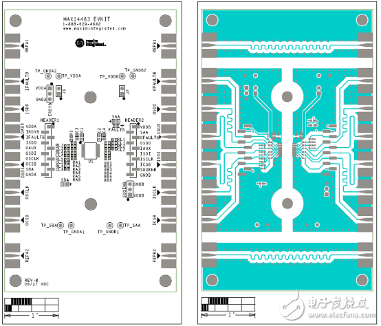 MAX14483優勢和特性/應用電路_評估板MAX14483 EVK電路圖及PCB設計圖