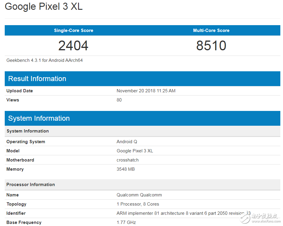 谷歌正用Pixel3XL測試新一代安卓系統AndroidQ 明年或推送內測版
