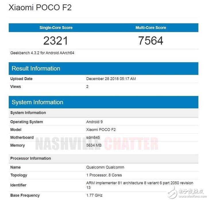 小米POCOF2跑分曝光 配置并不亮眼網友戲稱這是49年入國軍