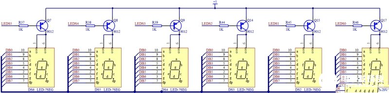 74HC138系列單片機控制LED數碼管的原理圖解析