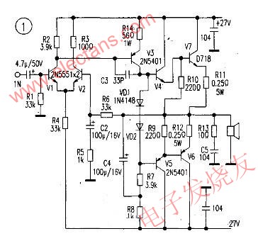 互補(bǔ)對(duì)稱(chēng)的OCL電路 www.asorrir.com